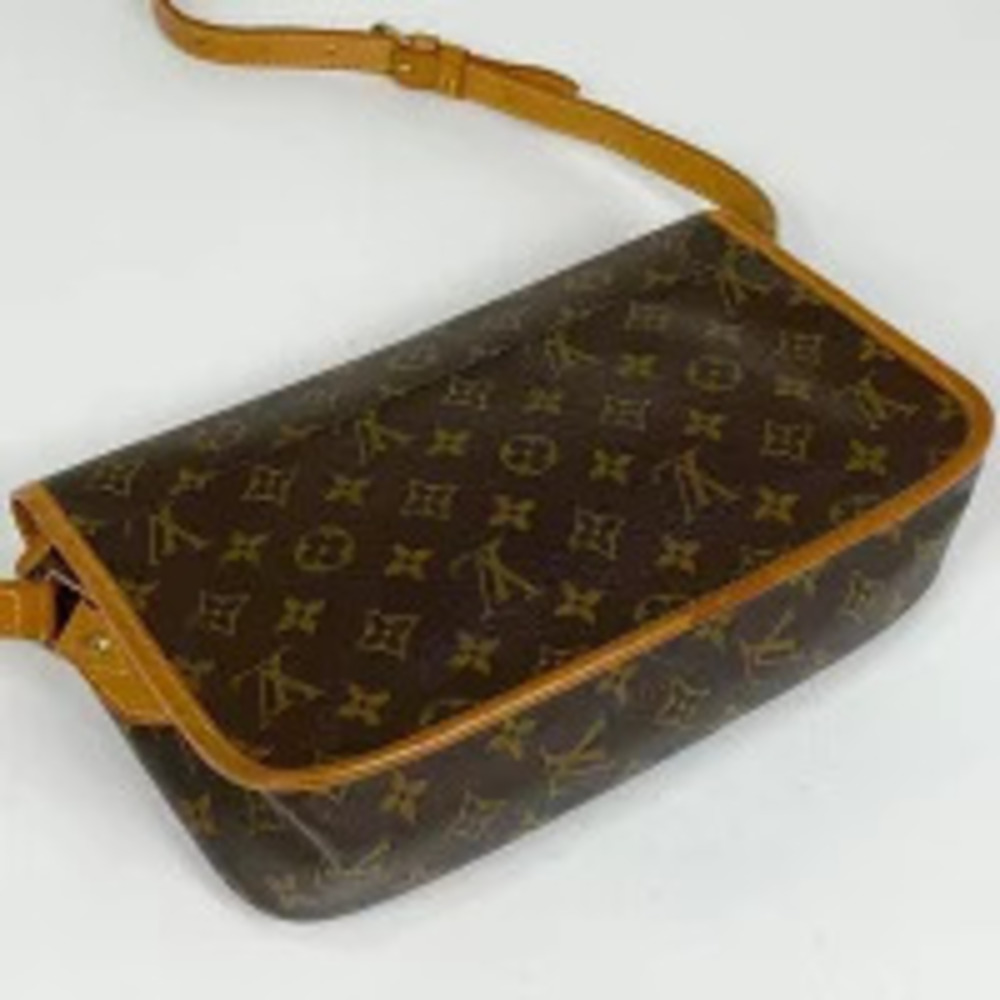 Louis Vuitton Brown Monogram Gibeciere Bag Crossbody Shoulder